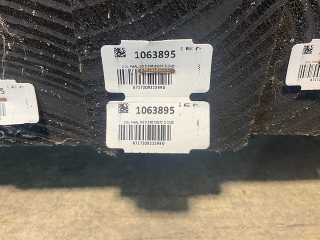 Douglas paal geschaafd zwart 270x6,5x6,5 cm (75x) - afbeelding 8 van  8