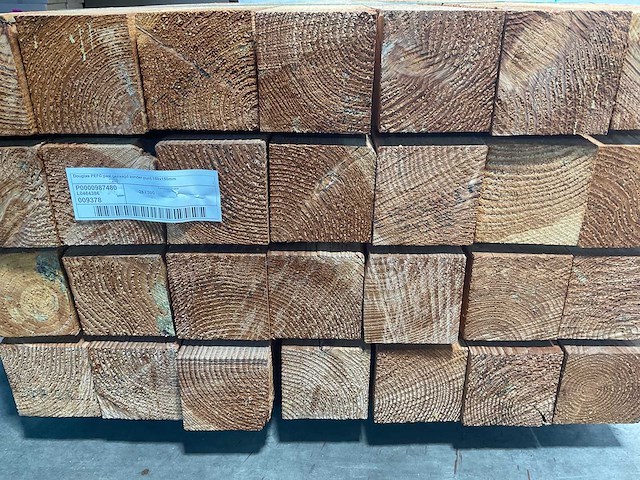 Douglas paal gezaagd - 300x15x15 cm (14x) - afbeelding 8 van  9