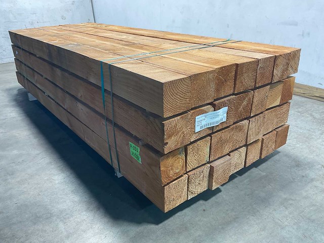Douglas paal gezaagd - 300x15x15 cm (28x) - afbeelding 4 van  9