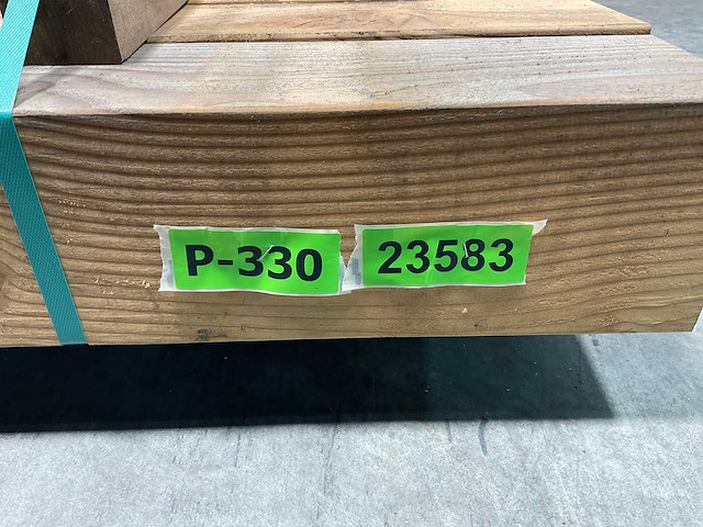 Douglas paal ruw - 300x12x12 cm (8x) - afbeelding 7 van  9