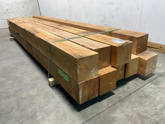 Douglas paal ruw - 400x20x20 cm (8x) - afbeelding 5 van  6