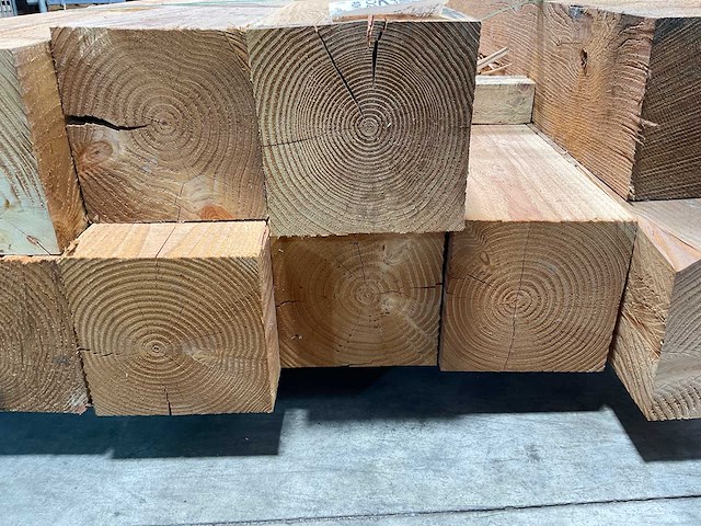 Douglas paal ruw - 400x20x20 cm (9x) - afbeelding 6 van  7