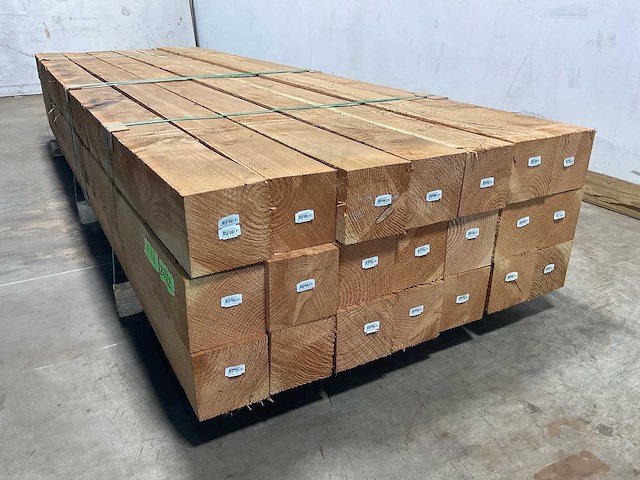 Douglas paal zonder punt 300x14x14 cm (21x) - afbeelding 2 van  2