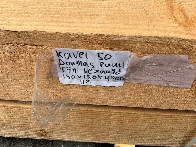 Douglas palen 4000x150x150 mm (11x) - afbeelding 7 van  7