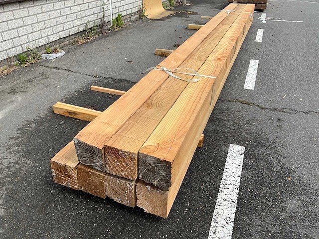Douglas palen 4000x150x150 mm (7x) - afbeelding 1 van  6