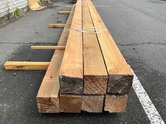 Douglas palen 4000x150x150 mm (7x) - afbeelding 2 van  6