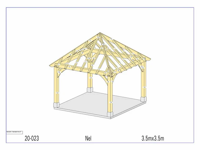 Douglas paviljoen 3,50x3,50 - afbeelding 4 van  11