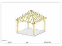 Douglas paviljoen 3,50x3,50 - afbeelding 4 van  11