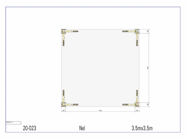 Douglas paviljoen 3,50x3,50 - afbeelding 6 van  11
