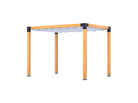 Douglas pergola, 234 x 334 cm verando, living - afbeelding 1 van  6