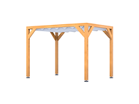 Douglas pergola, 234 x 334 cm verando, pure - afbeelding 1 van  6