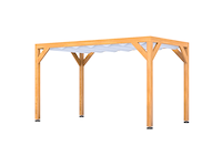 Douglas pergola 234 x 420 cm, verando, orgin - afbeelding 1 van  6