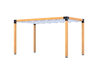 Douglas pergola, 234 x 434 cm verando, living - afbeelding 1 van  6