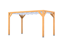 Douglas pergola, 234 x 434 cm verando, pure - afbeelding 1 van  6