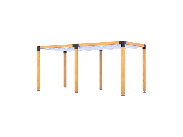 Douglas pergola, 234 x 534 cm verando, living - afbeelding 1 van  6