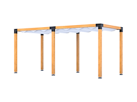 Douglas pergola, 234 x 534 cm verando, living - afbeelding 1 van  6