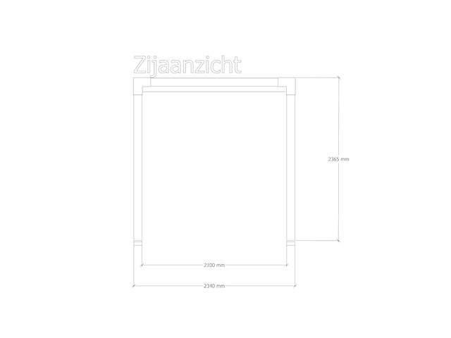 Douglas pergola, 234 x 534 cm verando, living - afbeelding 4 van  6