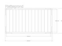 Douglas pergola 234x434cm verando, pure - afbeelding 2 van  6