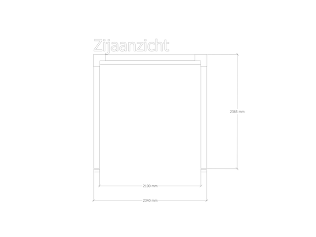 Douglas pergola 234x534cm verando, living - afbeelding 4 van  6