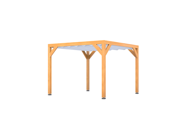 Douglas pergola 324 x 320 cm, verando, orgin - afbeelding 1 van  6