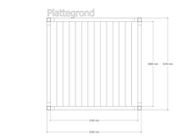 Douglas pergola, 324 x 334 cm verando, living - afbeelding 2 van  6