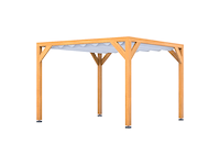 Douglas pergola, 324 x 334 cm verando, pure - afbeelding 1 van  6