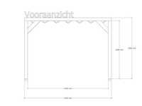 Douglas pergola, 324 x 334 cm verando, pure - afbeelding 3 van  6