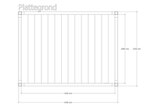 Douglas pergola, 324 x 434 cm verando, living - afbeelding 2 van  6