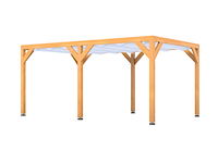 Douglas pergola 324 x 520 cm, verando, orgin - afbeelding 1 van  6