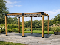 Douglas pergola, 324 x 534 cm verando, living