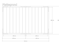 Douglas pergola, 324 x 534 cm verando, pure - afbeelding 2 van  6