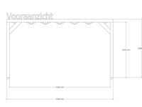 Douglas pergola 324x434cm verando, pure - afbeelding 3 van  6