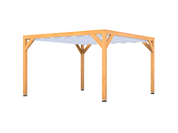 Douglas pergola 404 x 390 cm, verando, orgin - afbeelding 1 van  6