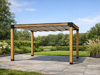 Douglas pergola, 404 x 404 cm verando, living - afbeelding 1 van  2