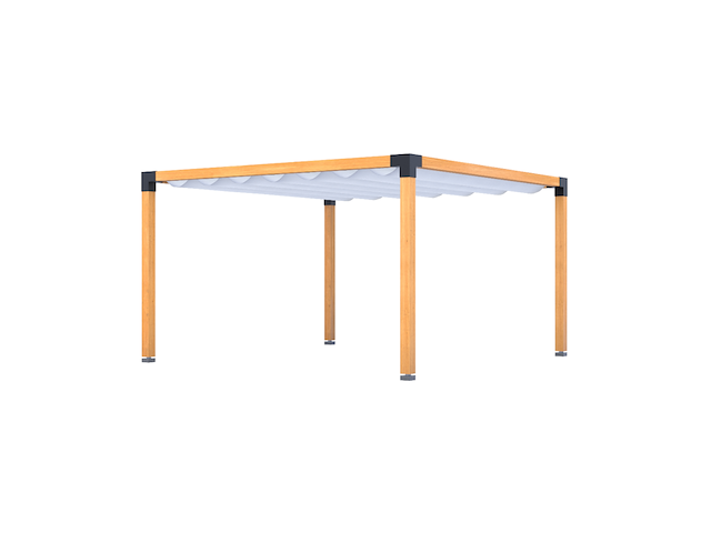 Douglas pergola, 404 x 404 cm verando, living - afbeelding 1 van  6