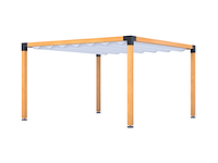 Douglas pergola, 404 x 404 cm verando, living - afbeelding 1 van  6