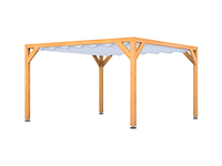 Douglas pergola, 404 x 404 cm verando, pure - afbeelding 1 van  6