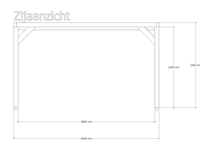 Douglas pergola, 404 x 404 cm verando, pure - afbeelding 4 van  6