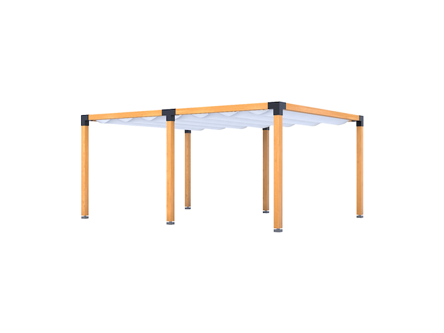 Douglas pergola, 404 x 534 cm verando, living - afbeelding 1 van  6