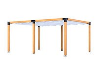 Douglas pergola, 404 x 534 cm verando, living