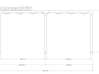 Douglas pergola, 404 x 534 cm verando, living - afbeelding 3 van  6