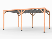 Douglas pergola, 404 x 534 cm verando, pure