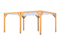 Douglas pergola, 404 x 534 cm verando, pure