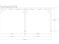 Douglas pergola, 404 x 534 cm verando, pure - afbeelding 3 van  6