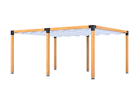 Douglas pergola 404x534cm verando, living - afbeelding 1 van  6
