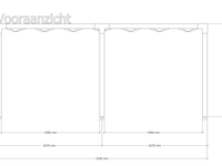 Douglas pergola 404x534cm verando, living - afbeelding 3 van  6