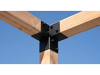 Douglas pergola met schaduwdoek - 400x300x232 cm - afbeelding 2 van  2