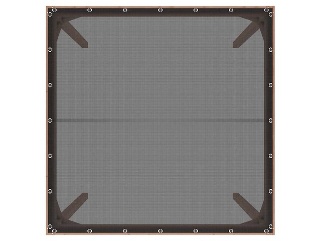 Douglas pergola "silvano" met zonweringdoek - 324x324x250 cm - afbeelding 2 van  7
