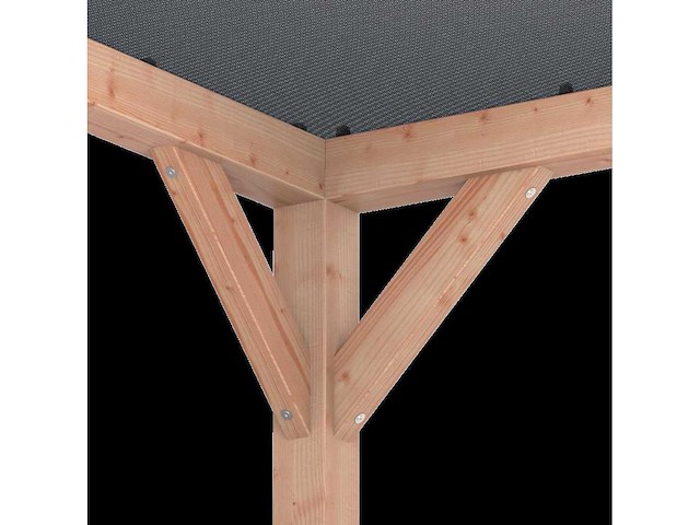 Douglas pergola "silvano" met zonweringdoek - 324x324x250 cm - afbeelding 3 van  7