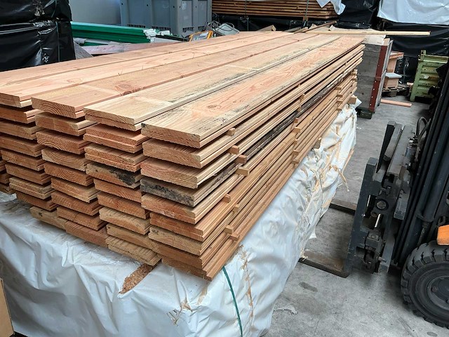 Douglas plank 3 zijde geschaafd - 300 cm (30x) - afbeelding 5 van  6